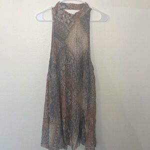 Free People Paisley Trapeze Dress